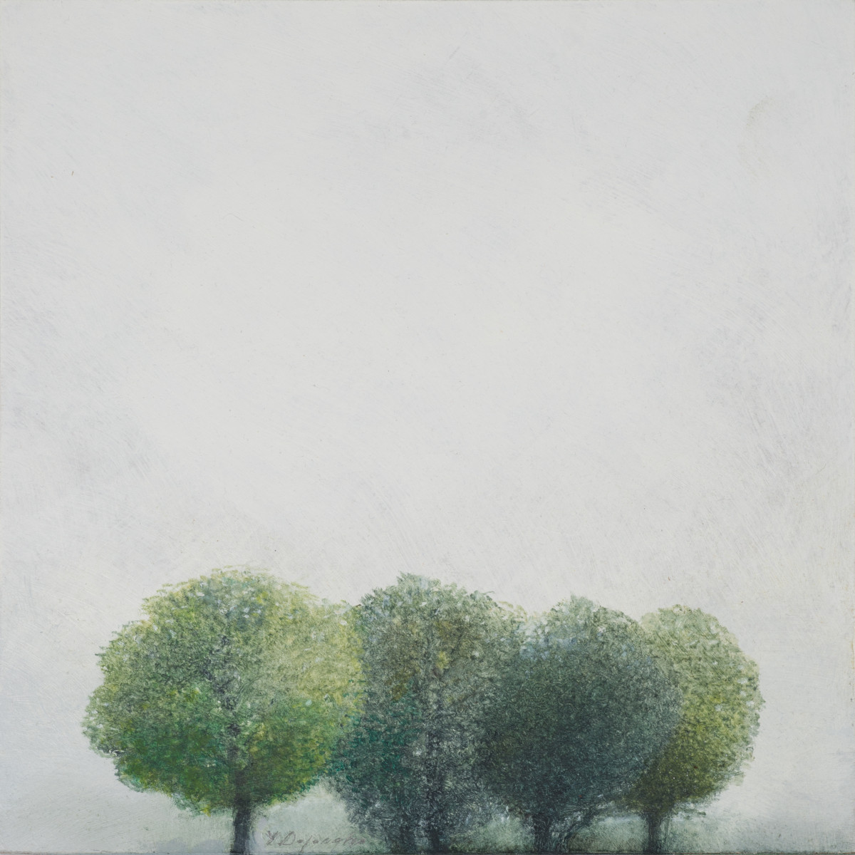 peinture sur bois vive les arbres