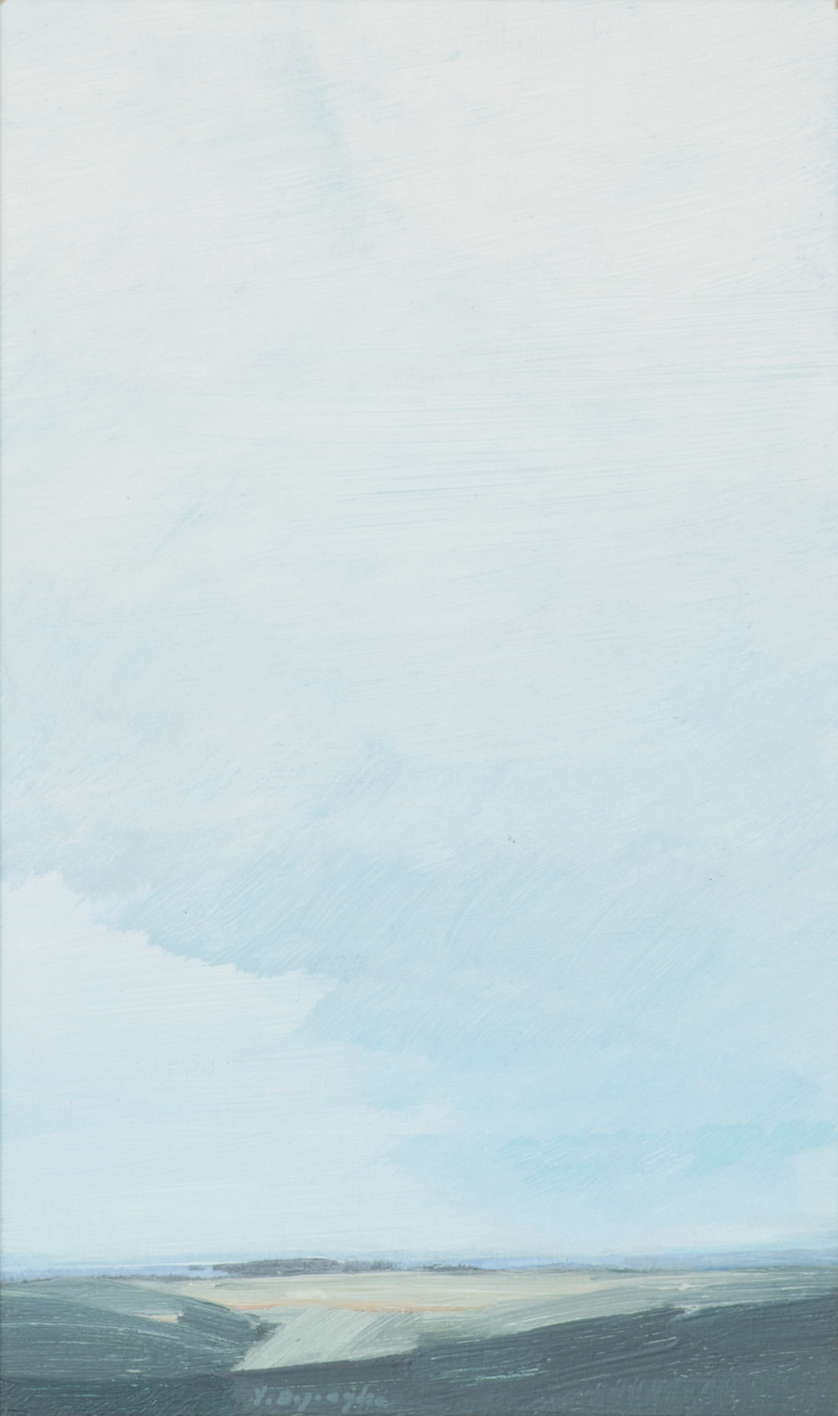 peinture sur carton Douce plaine